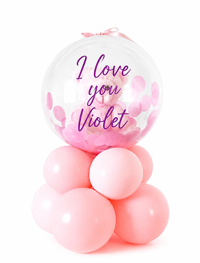 Pink Teddy bubble stack