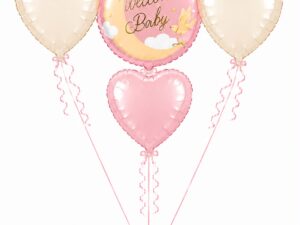 Welcome baby pink balloon